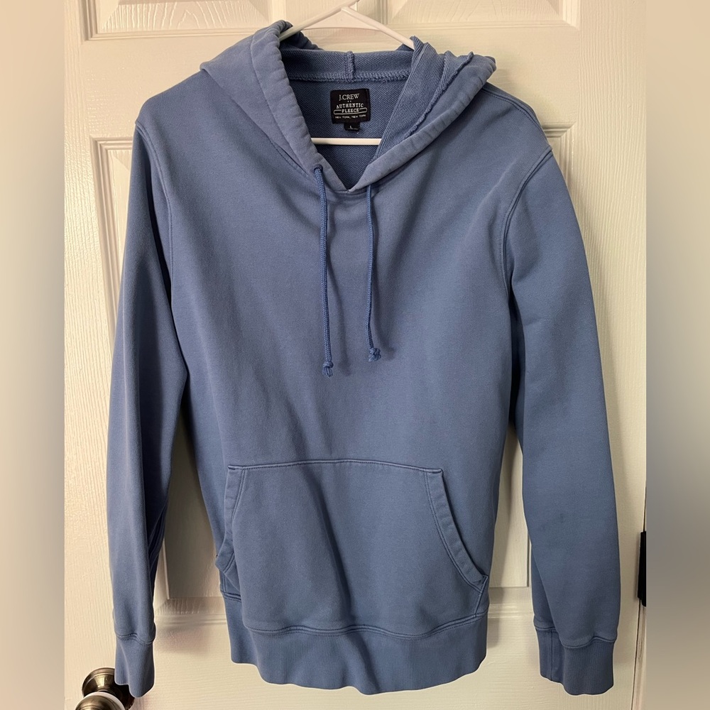 J.Crew Soft Blue Pullover Hoodie